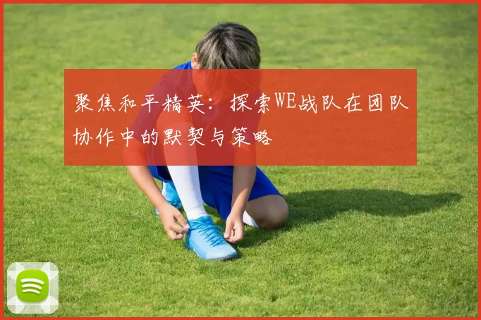 聚焦和平精英：探索WE战队在团队协作中的默契与策略